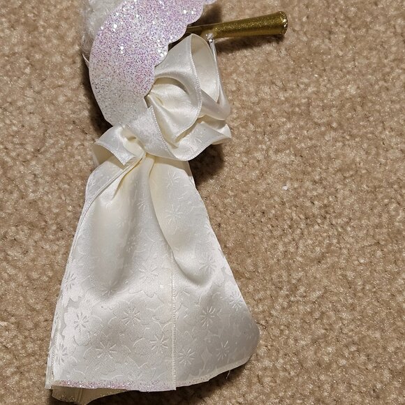 RARE VINTAGE SOFFIERIA DE CARLINI HEAVENLY ANGEL WINGS HORN CHRISTMAS ORNAMENT - Picture 13 of 13